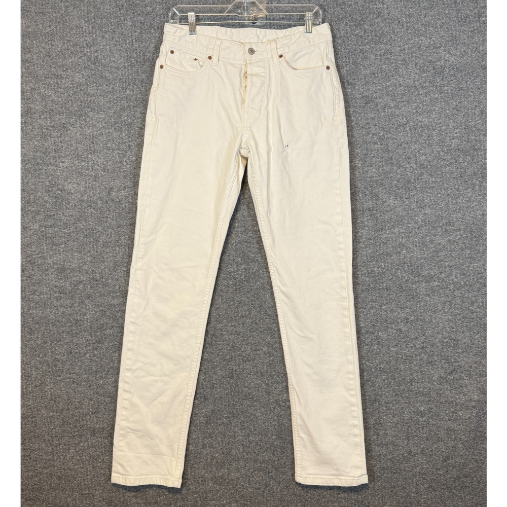 Buck Mason Men's Off-White Straight Jeans